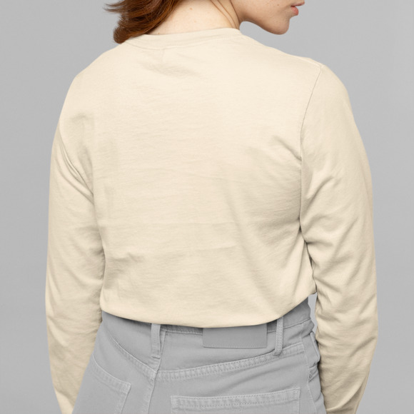 Thin Pencil Orchids Ukyio-e Print Long Sleeve Graphic Tee T-shirt S M L XL - Picture 3 of 6